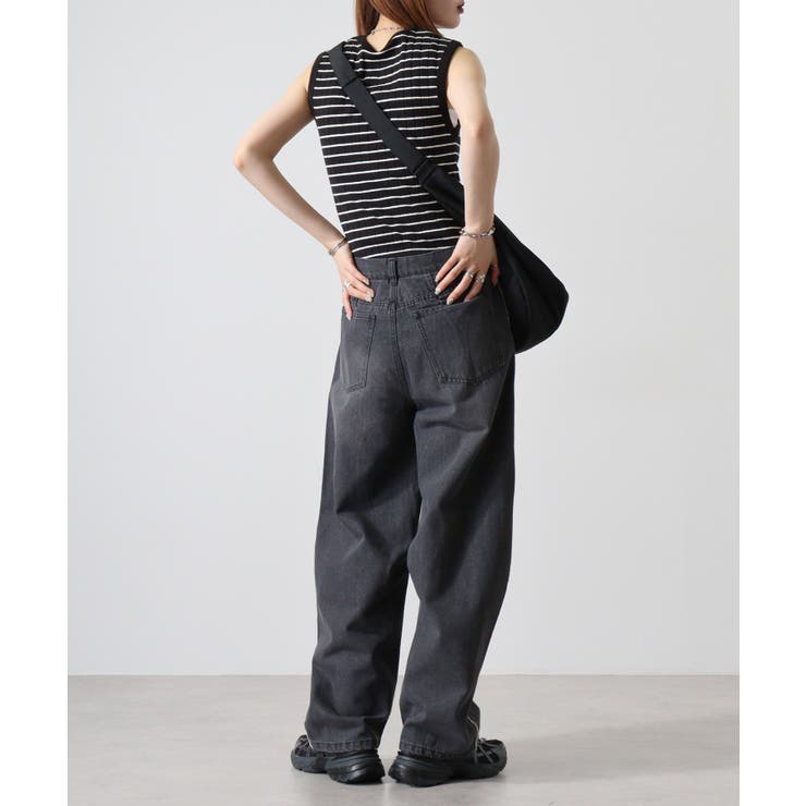 デニムサイドフリンジカーブパンツ | atONE | 詳細画像5 