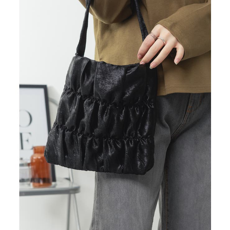 きらきらラメシャーリングミニトートバッグ | atONE | 詳細画像9 