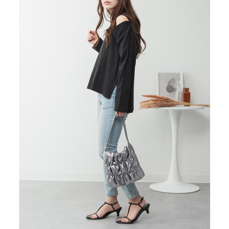 きらきらラメシャーリングミニトートバッグ | atONE | 詳細画像6 