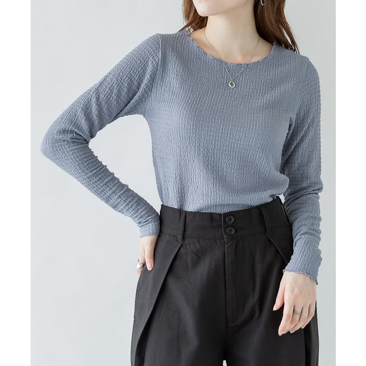 カットシャーリングメロークルーネックT | atONE | 詳細画像14 