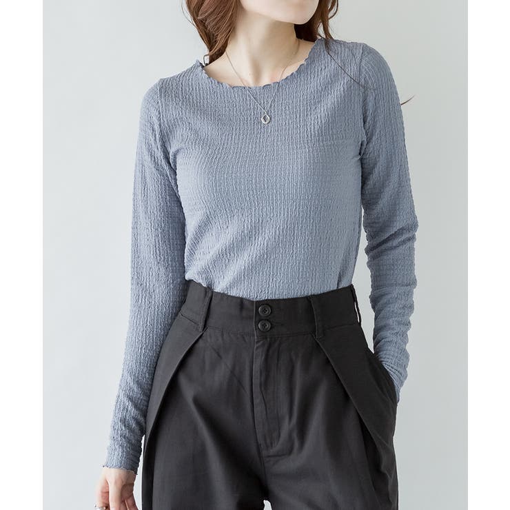 カットシャーリングメロークルーネックT | atONE | 詳細画像15 