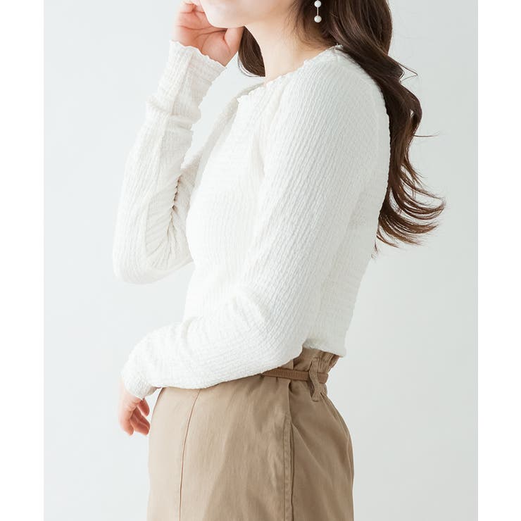 カットシャーリングメロークルーネックT | atONE | 詳細画像30 