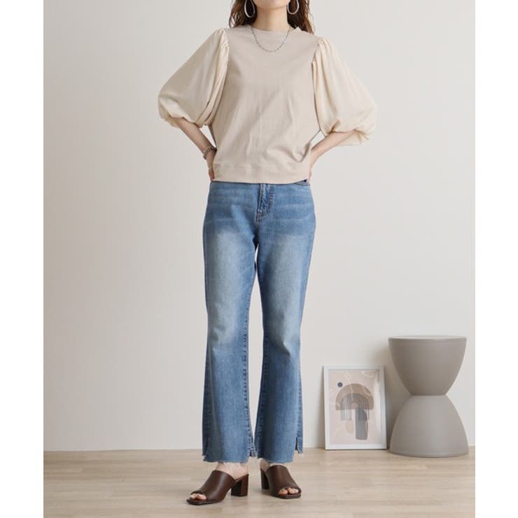 袖口ボリューム布帛切替プルオーバー | atONE | 詳細画像14 