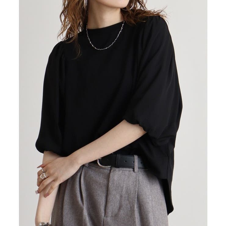 袖口ボリューム布帛切替プルオーバー | atONE | 詳細画像1 