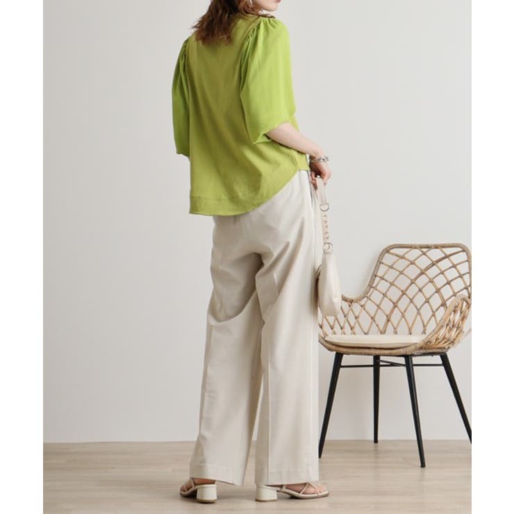 袖口ボリューム布帛切替プルオーバー | atONE | 詳細画像25 