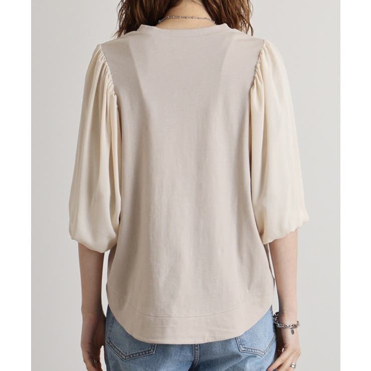 袖口ボリューム布帛切替プルオーバー | atONE | 詳細画像29 