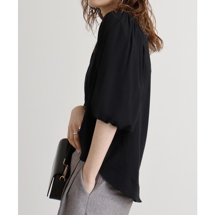 袖口ボリューム布帛切替プルオーバー | atONE | 詳細画像3 