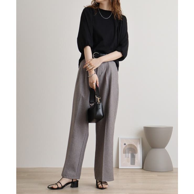 袖口ボリューム布帛切替プルオーバー | atONE | 詳細画像4 