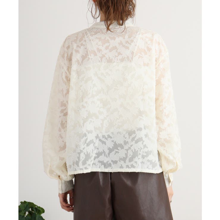 シアージャガードスタンドカラーブラウス | atONE | 詳細画像15 