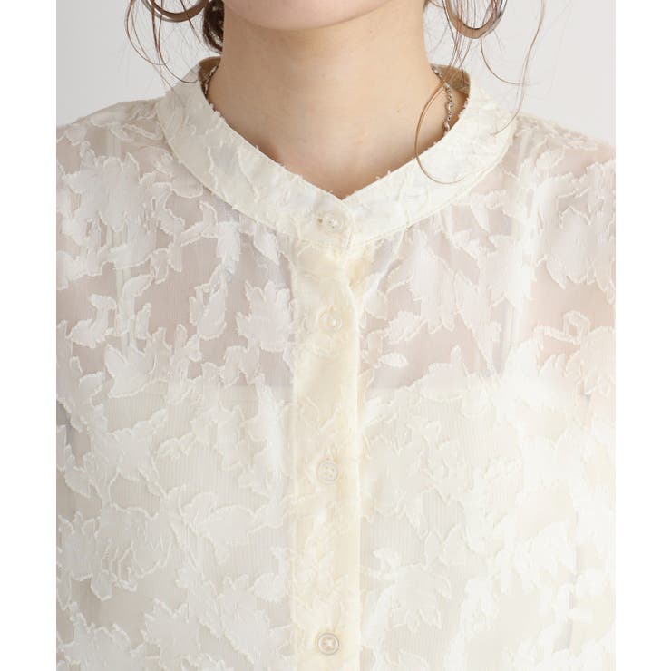 シアージャガードスタンドカラーブラウス | atONE | 詳細画像16 