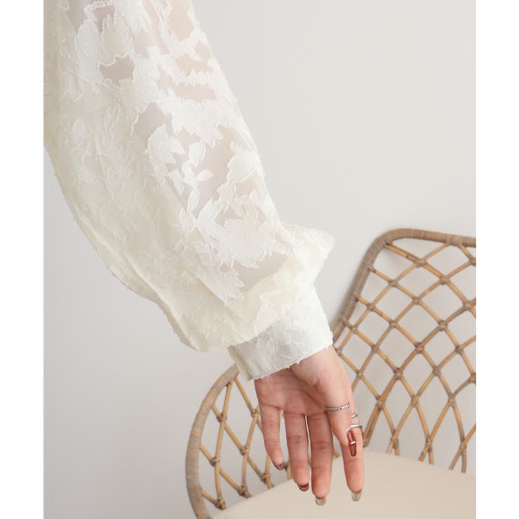 シアージャガードスタンドカラーブラウス | atONE | 詳細画像17 