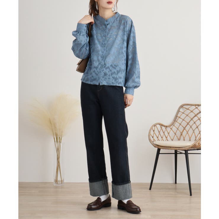 シアージャガードスタンドカラーブラウス | atONE | 詳細画像4 