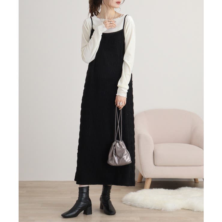 カットベロアメロークルーネックロンT | atONE | 詳細画像4 