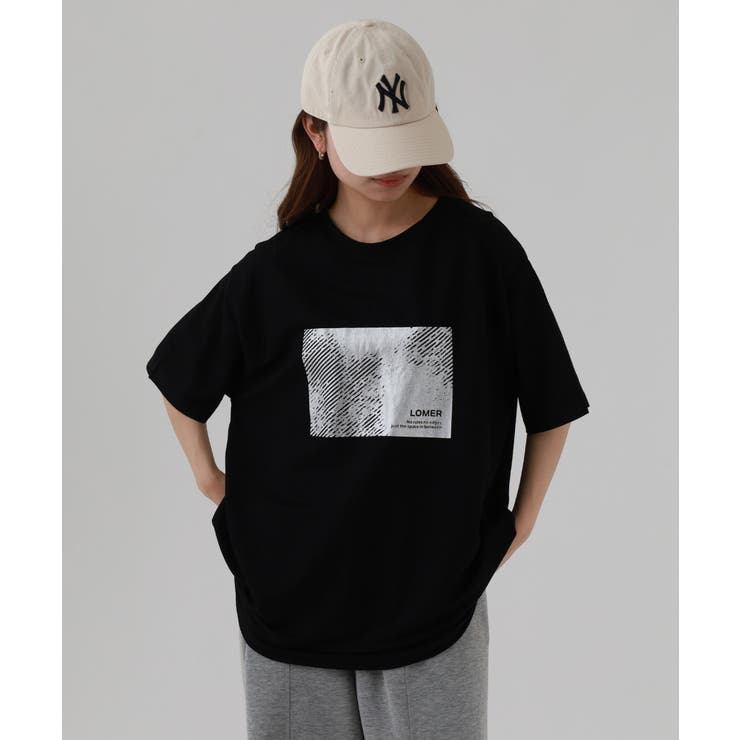 接触冷感 箔かすれプリント カノコ Tシャツ | atONE | 詳細画像5 