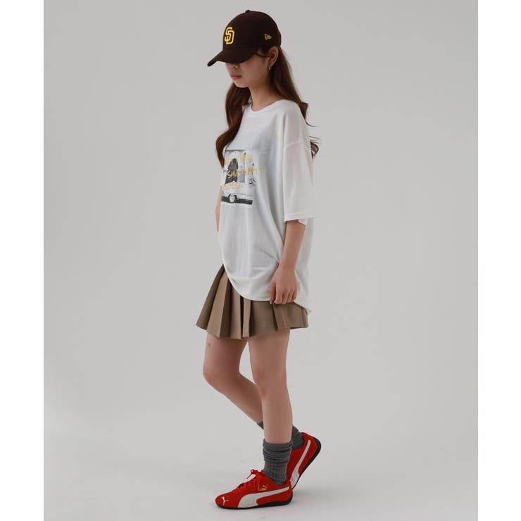 接触冷感 箔×ヴィンテージカーフォトプリント カノコ Tシャツ | atONE | 詳細画像12 
