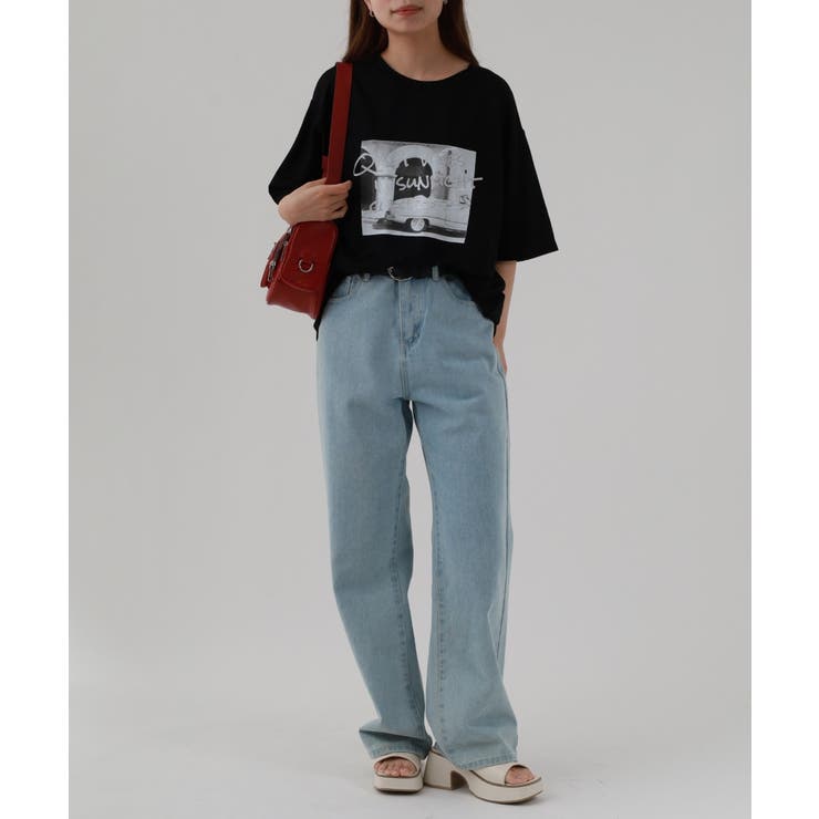 接触冷感 箔×ヴィンテージカーフォトプリント カノコ Tシャツ | atONE | 詳細画像5 