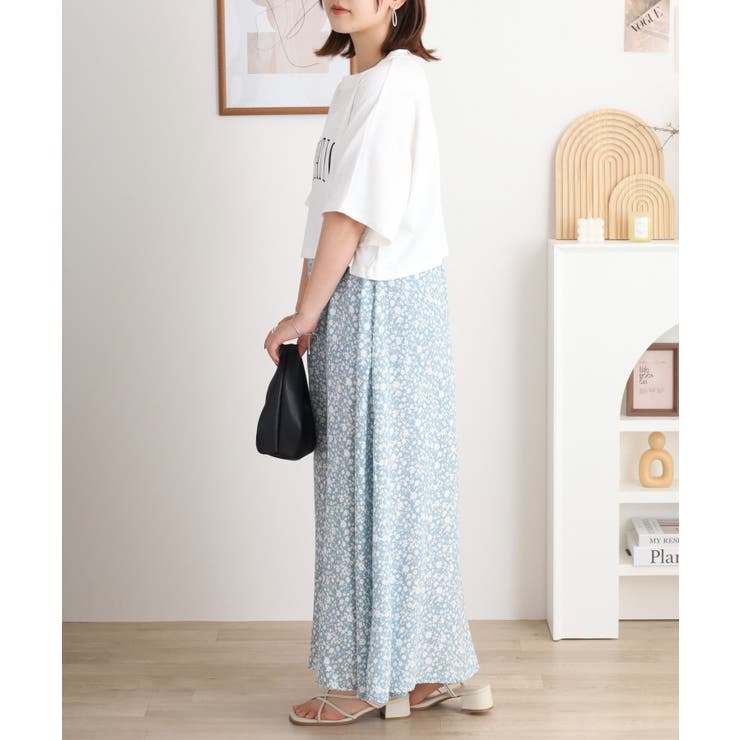 レーヨンキャミOP＋ペイズリーアラベスク柄天竺Tシャツアンサンブル | atONE | 詳細画像9 