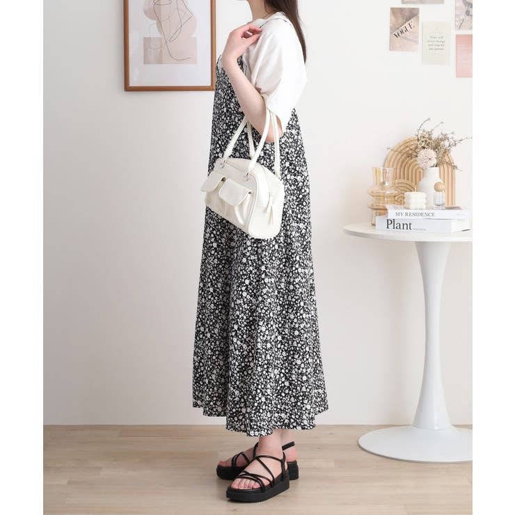 レーヨンキャミOP＋ペイズリーアラベスク柄天竺Tシャツアンサンブル | atONE | 詳細画像2 