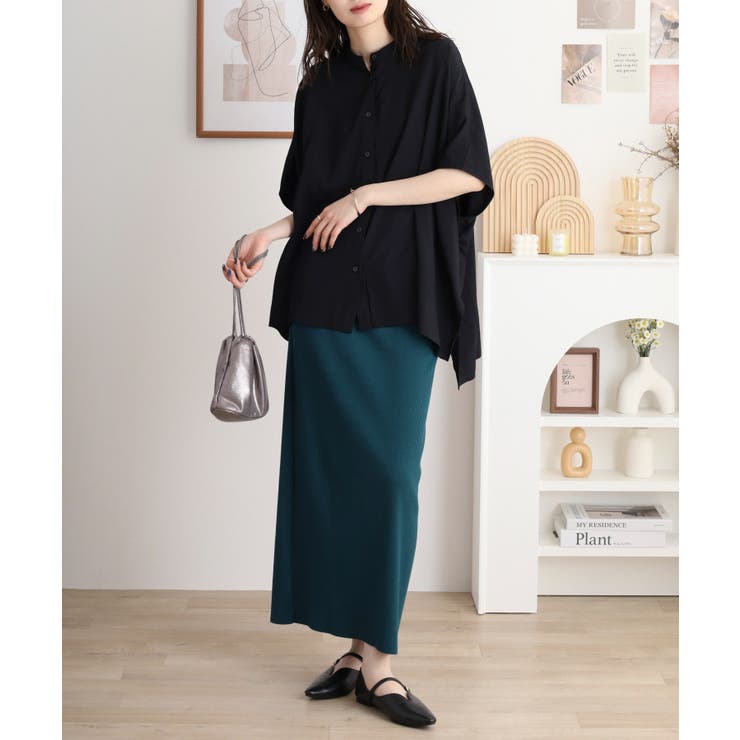 RNクールタッチ接触冷感前開きワイドブラウス | atONE | 詳細画像8 