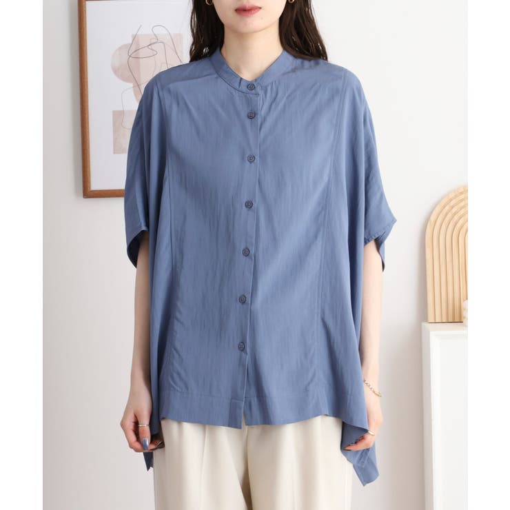 RNクールタッチ接触冷感前開きワイドブラウス | atONE | 詳細画像17 