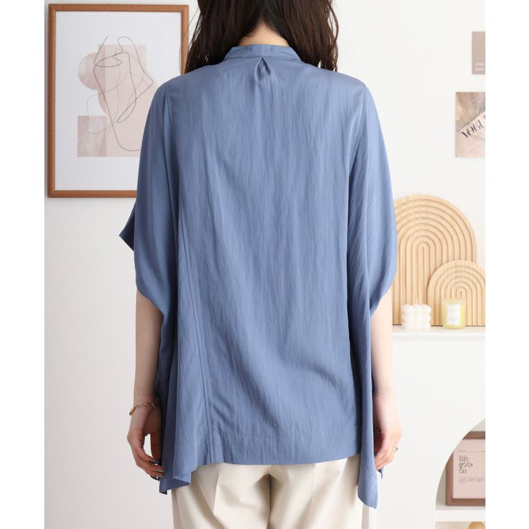 RNクールタッチ接触冷感前開きワイドブラウス | atONE | 詳細画像19 