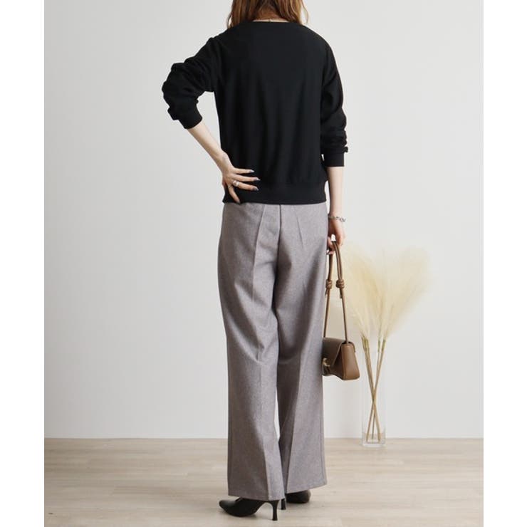 梨地カットＶネックカーデ | atONE | 詳細画像14 