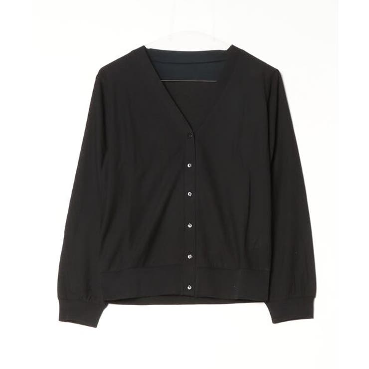 梨地カットＶネックカーデ | atONE | 詳細画像20 