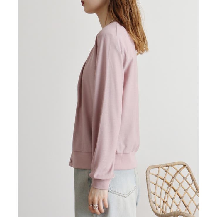 梨地カットＶネックカーデ | atONE | 詳細画像26 