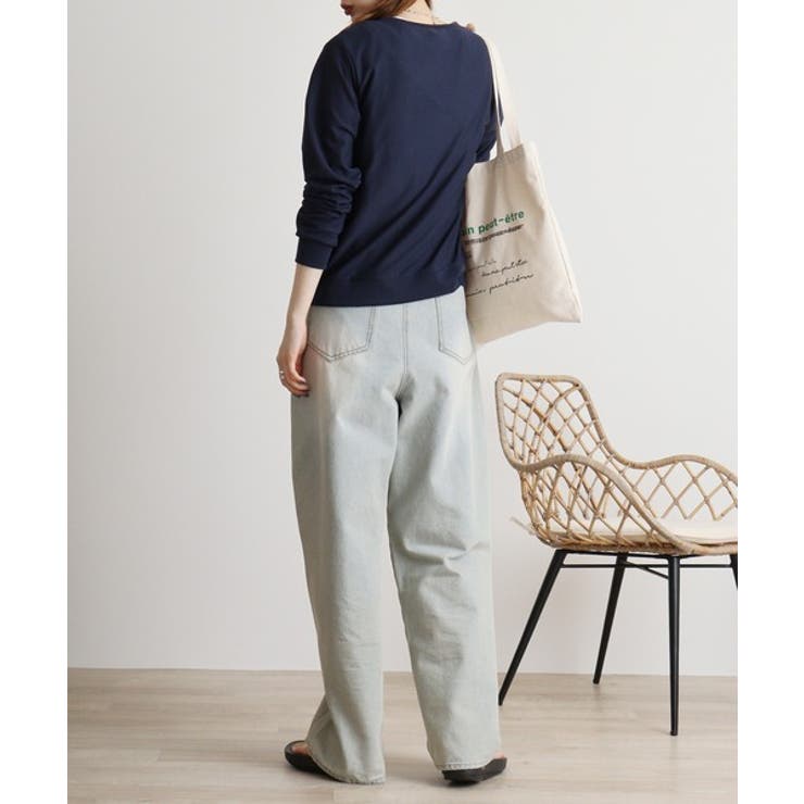 梨地カットクルーネックカーデ | atONE | 詳細画像16 