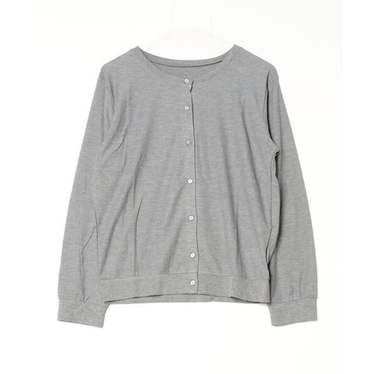 梨地カットクルーネックカーデ | atONE | 詳細画像23 