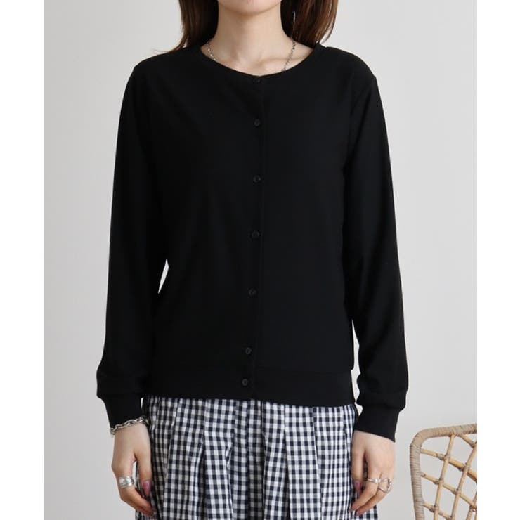 梨地カットクルーネックカーデ | atONE | 詳細画像27 