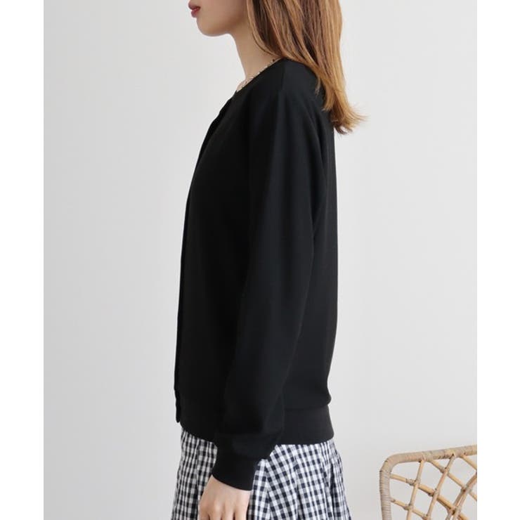 梨地カットクルーネックカーデ | atONE | 詳細画像28 