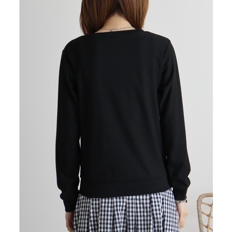 梨地カットクルーネックカーデ | atONE | 詳細画像29 