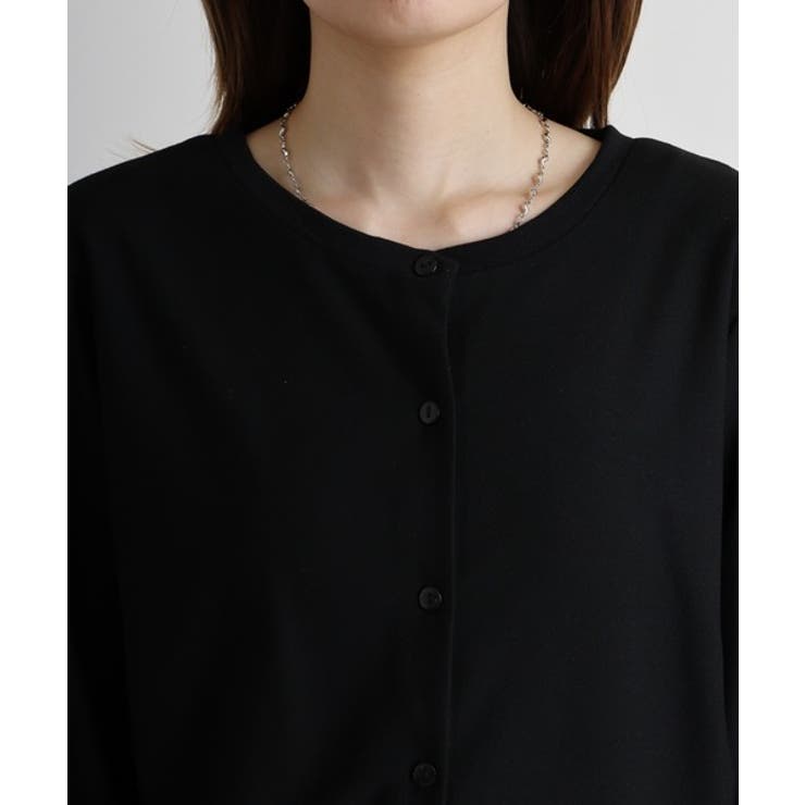 梨地カットクルーネックカーデ | atONE | 詳細画像31 