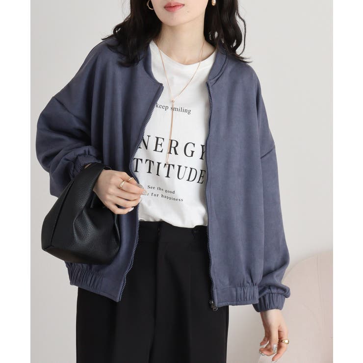 ブルー | スエードポンチジャケット | atONE