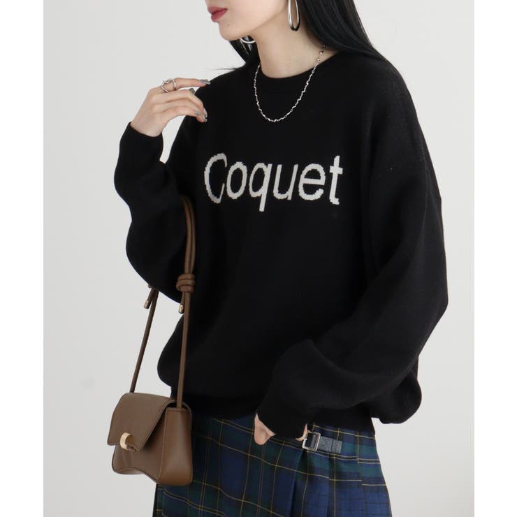 レタリングジャガードニット | atONE | 詳細画像9 