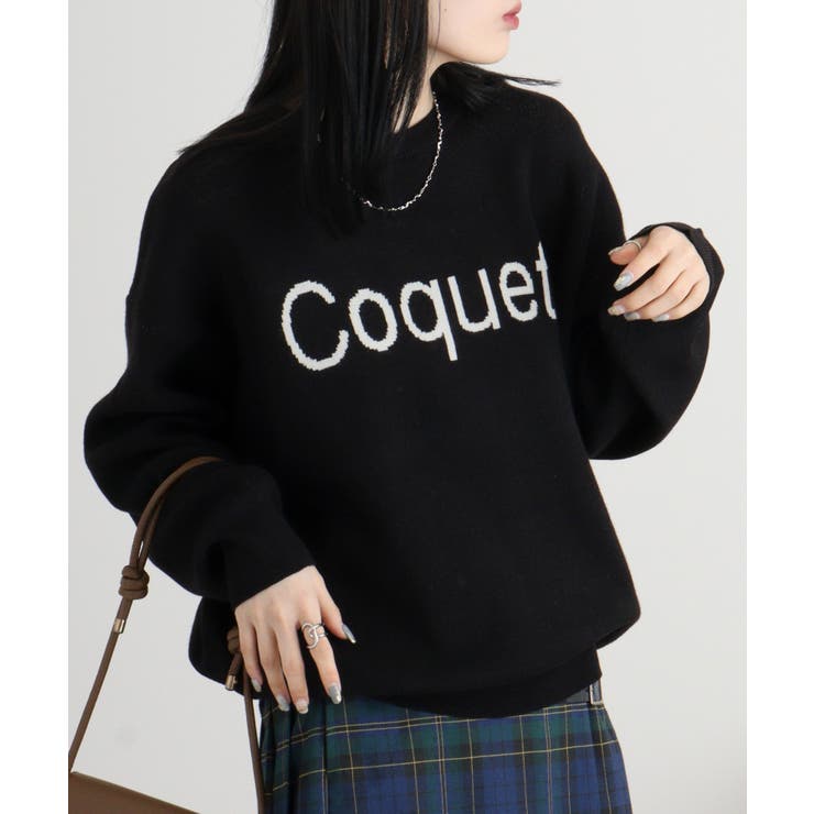 レタリングジャガードニット | atONE | 詳細画像11 