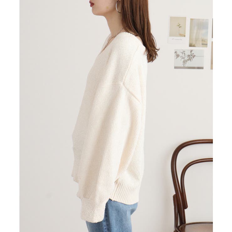 argue ウールドレス セットアップ（ストール付きノーカラーコート  