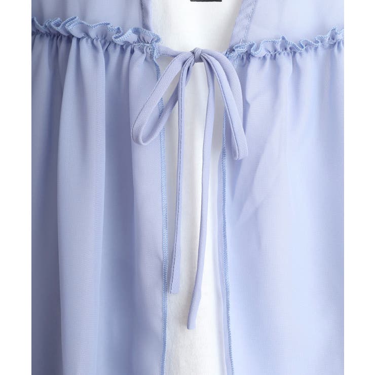 シフォンベスト＋天竺AラインシルエットTシャツアンサンブル | atONE | 詳細画像20 