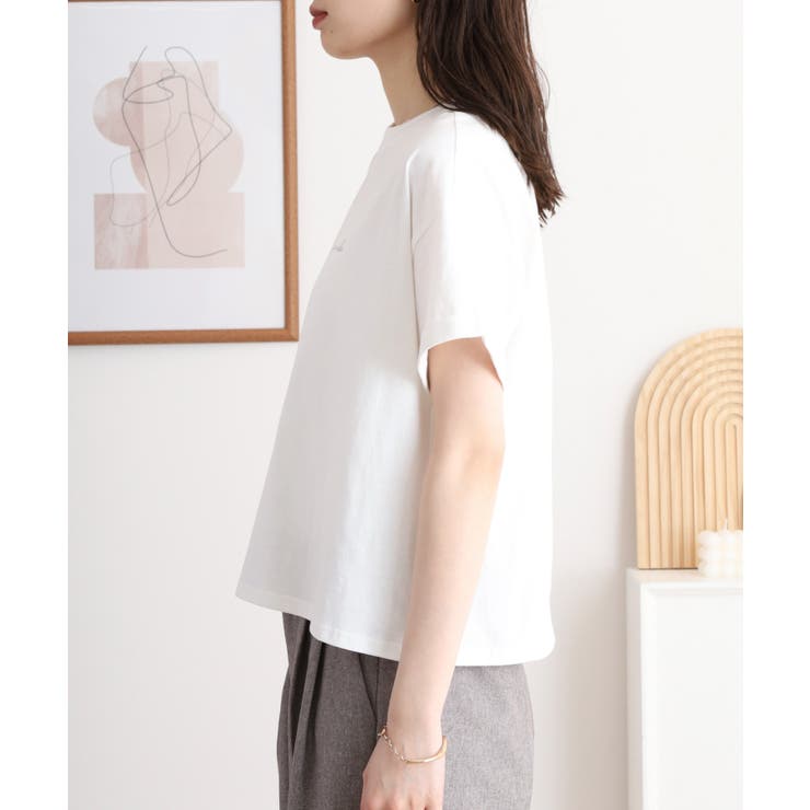 シフォンビスチェキャミ＋天竺ロゴプリントTシャツアンサンブル | atONE | 詳細画像17 