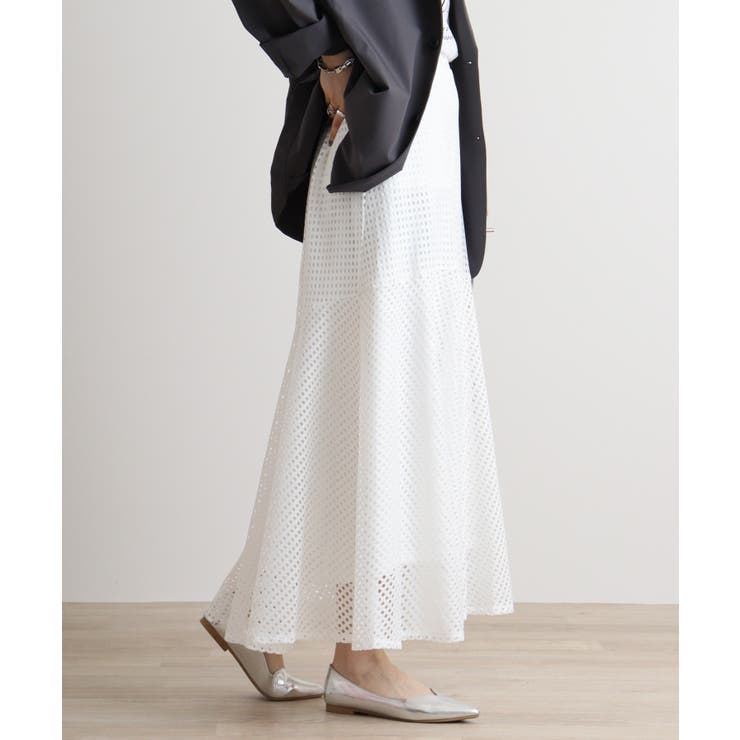 メッシュレースフレアスカート | atONE | 詳細画像9 