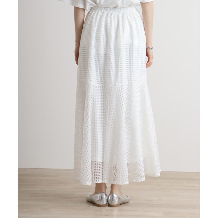メッシュレースフレアスカート | atONE | 詳細画像15 