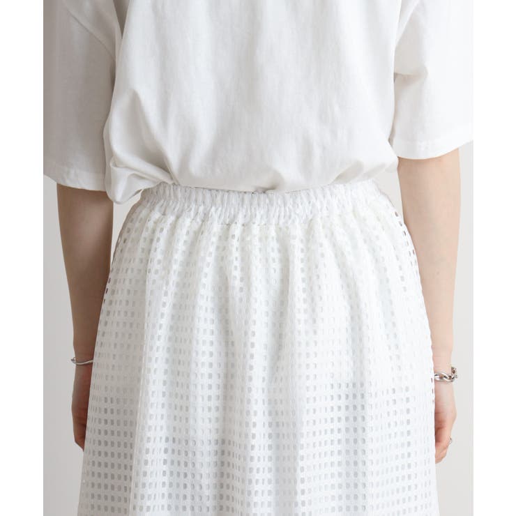 メッシュレースフレアスカート | atONE | 詳細画像17 