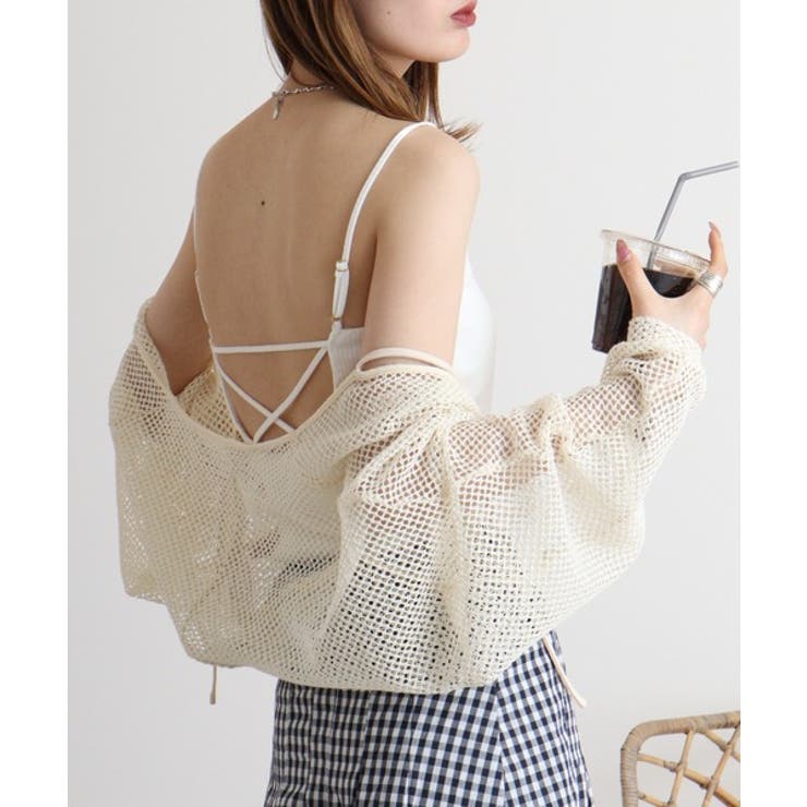 カップ付きバッククロスリブキャミソール | atONE | 詳細画像11 