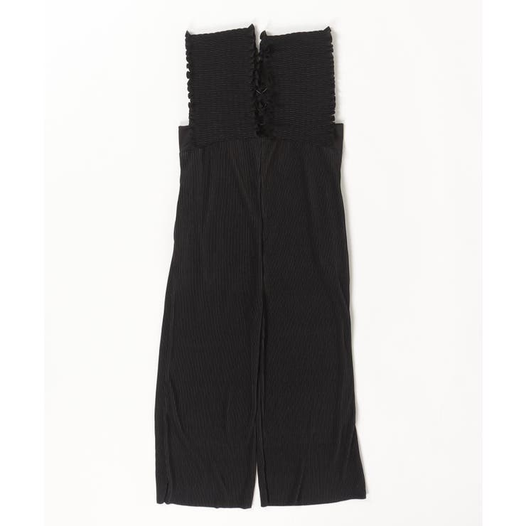 胸元レースアップギャザーオールインワン | atONE | 詳細画像18 