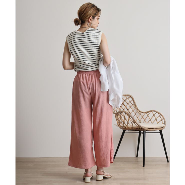 カットクレープロングパンツ | atONE | 詳細画像12 