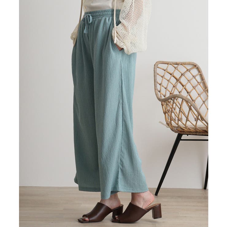 カットクレープロングパンツ | atONE | 詳細画像14 