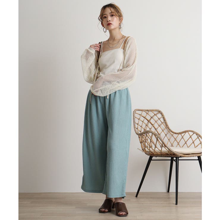 カットクレープロングパンツ | atONE | 詳細画像16 