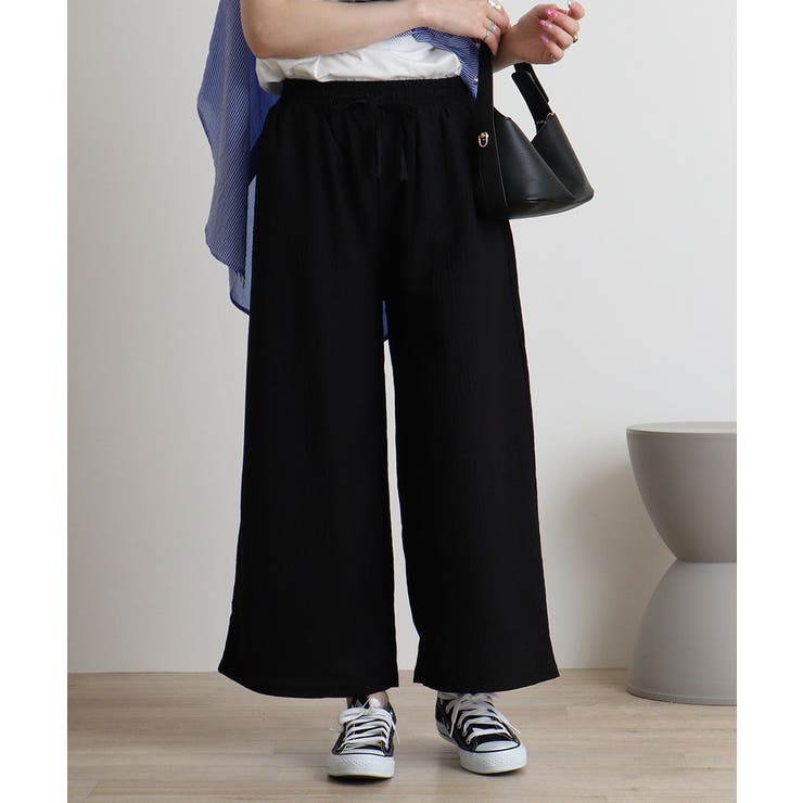 カットクレープロングパンツ | atONE | 詳細画像2 