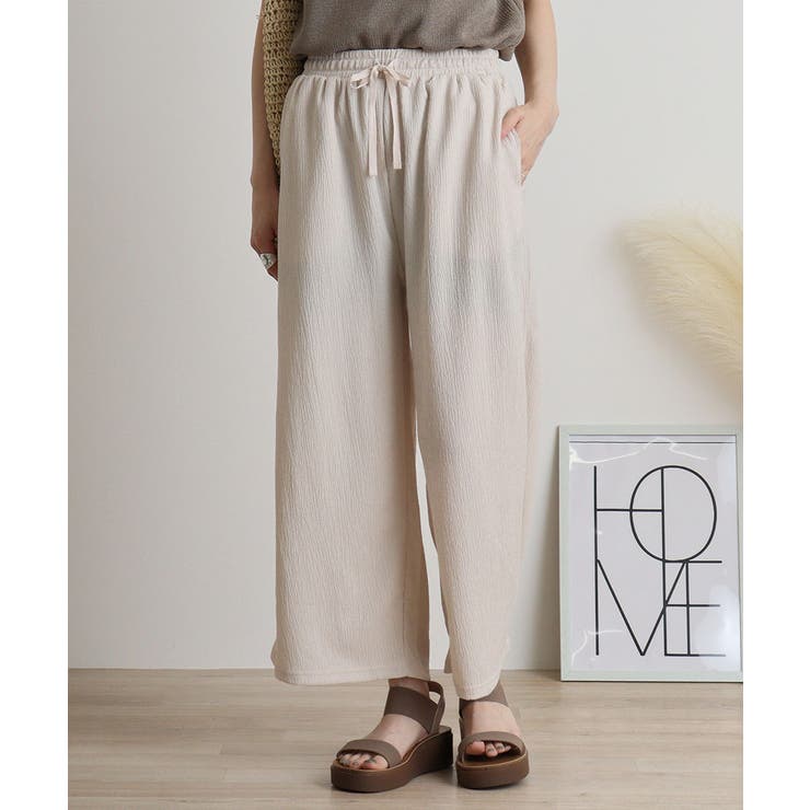 カットクレープロングパンツ | atONE | 詳細画像5 